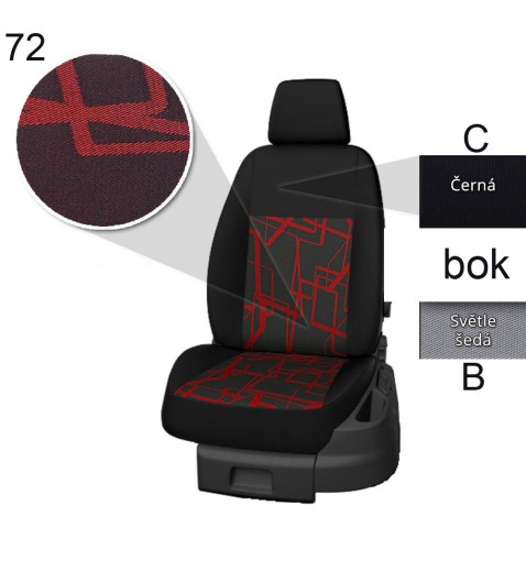 autopotahy VW Crafter 2 místa od 3/2017 Premium 72 autopotahy VW Crafter 2 místa od 3/2017 Premium 72